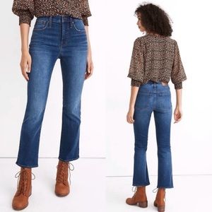 🏷 NWT Madewell Petite Cali Demi-Boot Jeans in Lockwood Wash 24P